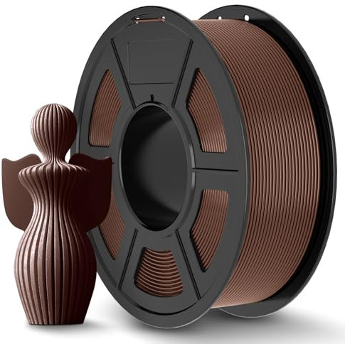 JAYO PLA+ Filament 1.75mm Schokolade 1.1KG, Erhöhte Zähigkeit PLA Plus Filament-3D-Druckmaterialien, Maßgenauigkeit +/- 0.02mm, 1.1 kg Spule
