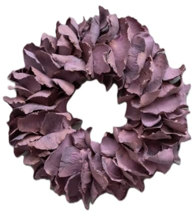 Kranz Deko Tür Palmblatt Pink 25 cm