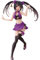 Gooyeh Tokisaki Kurumi Figura Anime Bunny Girl Figura Costume da bagno viola 20 CM PVC Modello Statua Decorazione per la casa da collezione Anime Regalo per i fan