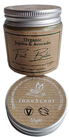 100% Natural & Handmade Foot Balm for Cracked Heels & Dry Skin – Tea Tree, Peppermint & Lavender – Vegan, No Fillers – Intensive Heel Balm & Foot Cream for Women, 60ml