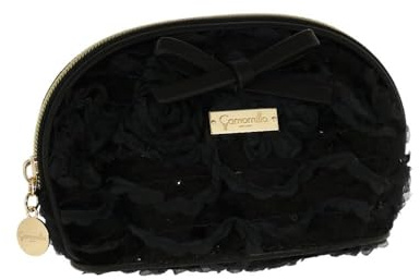 Camomilla Milano - Pounch Velvet Rose Nero - 1 pz - 16 x 10 x 10
