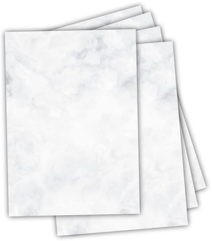 Premium Briefpapier DIN A4, hellgrau, 120g/m², bedruckbar, Laser, Tintenstrahl, Motivpapier, zum basteln, Glückwunschkarte, Einladungen, Elefantenhaut, DIY, 100 Blatt