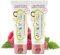 Jack N' Jill Kids Natural Toothpaste, Made With Natural Ingredients, Helps Soothe Gums & Fight Tooth Decay, Suitable From 6 Months+ - Raspberry Flavour 2 x 50g