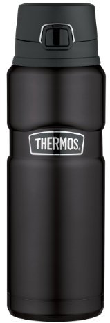 Thermos Stainless King 24 Ounce Drink Bottle, Matte Black
