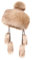 Futrzane Classic Mongolische Mütze - Winter Pelzmütze Damen - Fellhut Russisch (One Size, Gold Classic)