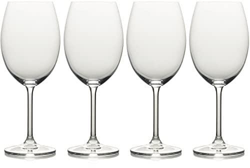 Mikasa Julie Lunettes de luxe en cristal sans plomb Transparent, Verre, transparent, 21.5 oz