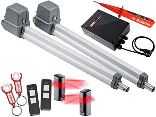 Sommer Twist 200EL Drehtorantrieb 2-flüglig + 2 Stück 2-Befehl Handsender 4026 + Lichtschranken 7029 Set 4in1G + ADAMS Stromprüfer
