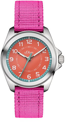 s.Oliver Time Mädchen Armbanduhr Zeitlernuhr Quarz Stoff SO-3400-LQ