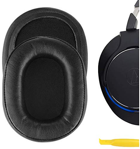 Geekria Earpads Replacement for ATH MSR7, MSR7NC, MSR7BK, MSR7GM, M50 Headphones Replacement Ear Pad/Ear Cushion/Earpads Repair Parts (Black)