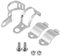 KIMISS 2Pcs Motorrad Scheinwerferhalter, Stahlblech Einstellbare Motorrad Blinker Halterung für 30-45mm Vordergabel(Silber)