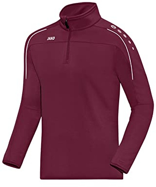 JAKO Herren Ziptop Classico, Maroon, M