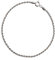 Aka Gioielli® - Bracciale Donna in Argento Sterling 925 Rodiato - Catena Maglia Corda 2 mm - Lunghezza: 19 cm