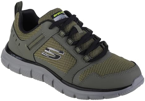 Skechers Track-Knockhill 232001-OLBK, Mens Sneakers, Green, 46 EU