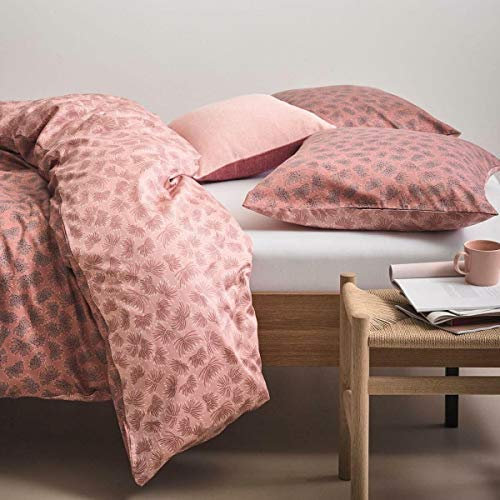 Marc O Polo Mako-Satin Bettwäsche Verin Coral pink 1 Bettbezug 155 x 220 cm + 1 Kissenbezug 80 x 80 cm