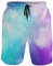visesunny Moderne Herren Strandshorts Badehose schnell trocknend lässig Polyester Badeshorts, Magic Space, Medium