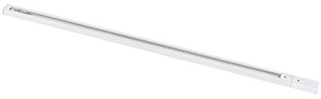 QAZQA - 1 Meter weiße Schiene für 1-phasiges Schienensystem Komplettset I Spotlight I Deckenspot I Deckenstrahler I Strahler - Iconic - Länglich - LED geeignet