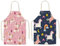 mellystore Kochschürze Kinder Einhorn 2pcs Kinderschürze Jungen Mädchen Küchenschürze Einhorn Schürze für Kinder zum Kochen Malen Basteln Schwarz Pink 8 bis 12 Jahre
