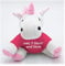Stikkma Kuscheltier Einhorn Conny 17,5cm -inklusive-T-Shirt und kostenloser Personalisierung
