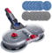 Odashen Elektrischer Moppkopf Zubehör für Dyson V7 V8 V10 V11 kabelloser Staubsauger mit 12 Wischpads und Wassertank