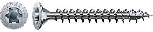 Lot de 100 vis universelles 6 x 140 mm Filetage complet Tête fraisée T-Star plus T30 WIROX - 1191010601405