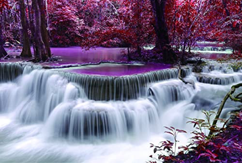 Puzzle 1000 Teile Erwachsene Wasserfall im Wald 70 x 50 cm Puzzles für Erwachsene Lernspiel Herausforderungsspielzeug 1000-teilige Puzzles für Erwachsene Kinder