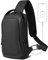 HEROIC KNIGHT Zaino Monospalla Uomo Borsello Uomo Impermeabile con Ricarica USB Borsa a Spalla per iPad da 11.3 pollici Marsupio Tracolla per Viaggio Ciclismo Lavoro Sport (Nero)