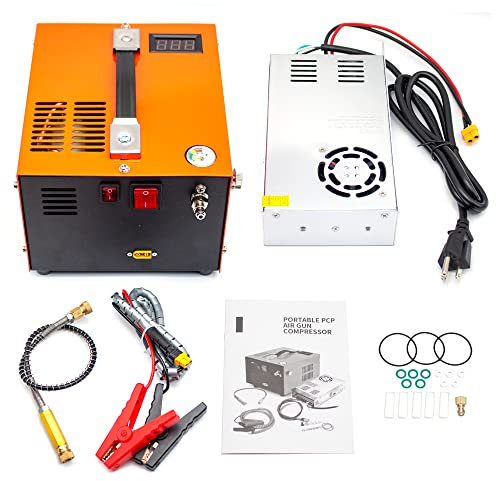 Toplionace 300W Luftkompressor Pumpe, Luftgewehr Autopumpe Kompressor Hochdruck 300Bar 30Mpa 4500Psi Luftkühlung Tauchpumpe (220V bis 12V)