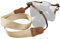 Padwa Lifestyle Off White Camera Strap - Double Layer Crazy Horse Cowhide Ends,1.5Wide Pure Cotton Woven Camera Strap,Adjustable Neck Shoulder Strap for All DSLR Cameras,Great Gift for Photographers