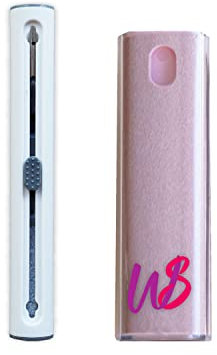 WS WorlsTrend Pack de 1 Limpiador de Pantalla Móvil/Pc/TV/iPad/MacBook con Paño de Microfibra - 1 Bolígrafo Limpiador para Airpods - Kit de Limpieza Multifunción para Auriculares - Ideal para Viajar.