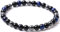 Tigerauge Armband, Tigerauge und Obsidian Magnetarmband, QUALITÄT DER KLASSE A，6/8/10MM，Sonnenschein, Selbstbewusstsein, Angstlösen (Blau Tigerauge Obsidian Magnetarmband(KLASSE A)，6MM,7,48 Zoll)