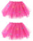 Bezioner 2PCS Tutu Femme avec Lumière LED,Jupe Tulle Femme 5 Couches Costume Halloween Adulte Danse Classique Pink