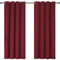 Ystyle Rideau 100% Occultant Lot De 2, 140×175cm, Rideaux Effet Lin Thermiques, Rideau Thermique Isolant Anti Froid, Rideau Opaque Salon Moderne, Rideau Phonique Anti Bruit Chambre, Bourgogne