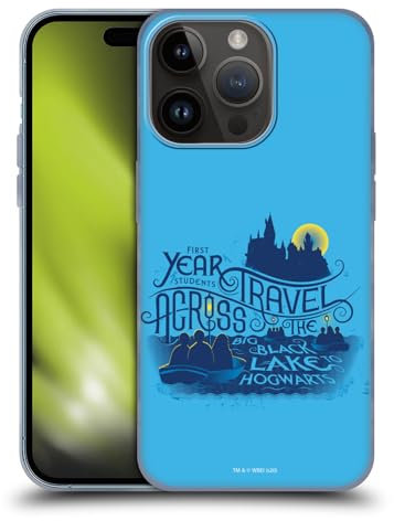 Head Case Designs Offizielle Harry Potter Big Black Lake Deathly Hallows XVIII Soft Gel Handyhülle Hülle kompatibel mit Apple iPhone 15 Pro