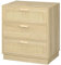 HOMCOM Cómoda de Noche con Cajones de Rejilla de Ratán Cómoda de Dormitorio Estilo Bohemio Antivuelco para Sala 60x38x69 cm Natural