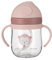 Rurunklee Biberon/Tasse D'apprentissage 2 en 1, Tasse Paille Enfant, Anti-fuite, Facile à Ouvrir, Poignées, 250 ml