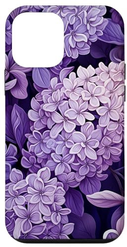 Lila Lila Lavendel Blumenmuster Hülle für iPhone 12 mini
