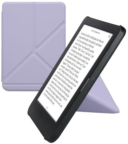 kwmobile Étui Compatible avec Kobo Clara BW/Colour Coque - Étui à Rabat magnétique Tablette eReader Similicuir - Lavande