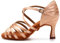 AOQUNFS Donna Scarpe da Ballo Latino Americano Raso Tacco Alto Scarpe da Salsa Tango Bachata Samba Rumba da Pratica e Performance,2324-7.5-Rosa,EU39