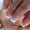 Hebterrka 24 Stück Kurze Press On Acrylnägel mit Schmetterlingsdesign, Wiederverwendbare Vollabdeckung Künstliche Nägel für Frauen, Inklusive Nagelkleber