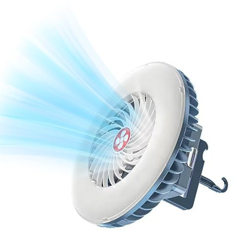 Led Campinglampe Mit Ventilator, Campinglampe Led Camping Laterne Con Ventilatore, Camping Ventilator Mit Licht, Zelt Lampe Lanterne Outdoor Camping ZubehöR Camping Gadgets