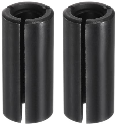 sourcing map 2pcs Collet Adapter 1/2 to 1/4 Die Grinder Chuck Driver Adapter CNC Engraving Bit Router Converter for CNC Machine Tool