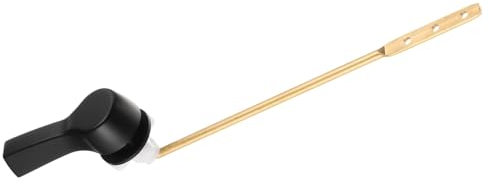 Sourcing Map Toilet Handle Replacement Kit, Black, Universal Front/Side Mount, Zinc Alloy & Brass, 79.5x33mm/3.1x1.3inches(L*W), 205mm/8.1inches Length