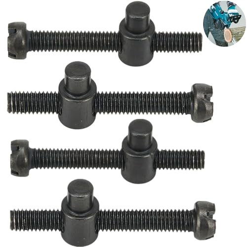 4 tensores de barra de cadena, ajustador de motosierra, tensor de cadena, tornillo de ajuste para motosierra eléctrica 405 5016, color negro