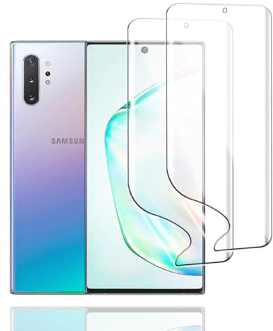 KoasVonson Film de Protection Hydrogel pour Samsung Galaxy Note 10 Plus, 2PCS Protection Ecran en Hydrogel HD Transparent Flexible TPU Protections d'écran, Film hydrogel Anti-Rayures