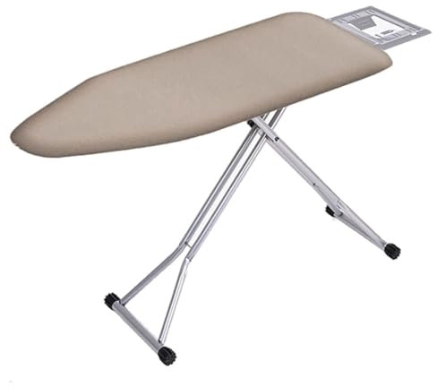 Funda Tabla de Planchar Plegable - Funda Tabla Planchar Ajustable Funda Plancha Universal Ajustable - Funda Mesa Plancha Funda de Planchar Ajustable - Funda Tabla de Planchar 140x50 - liso beige crema