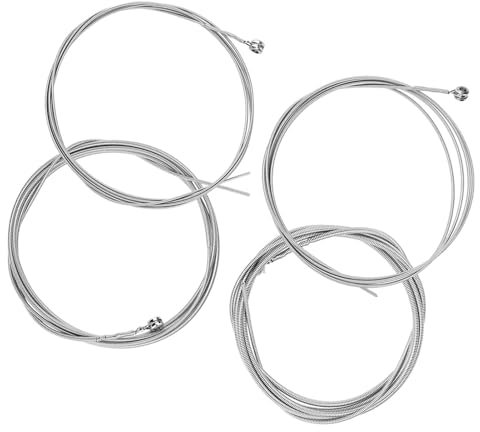 Cuerdas para bajo Eléctrico de 1 Mm, 1,4 Mm, 2 Mm y 2,5 Mm, Cuerdas para Guitarra de 4 Cuerdas, de Aleación de Acero de, Suaves, Ligeras y Portátiles para bajo Eléctrico de 4