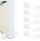 Topes para puertas retenedor PACK 6 | protector pared sujeta puertas, topes puertas suelo adhesivo, retenedor puerta, tope puerta alto sellado protección pared tope puertas Transparente