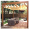 CVERTHAF Store ondulé, Voile d'ombrage rétractable sur Mesure, pergola, Respirant, filtrant la lumière, avec Rail Coulissant, Voile d'ombrage rétractable à Corde coulissante (l 1,3 x L 7 m/l 4,26 x