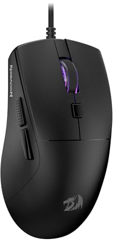 Redragon M618 Wired Gaming Mouse, 10000 DPI Optical Ergonomic Mouse with 6 Programmable Buttons, 84G Ultra Lightweight, Software Supports DIY Keybinds, Black