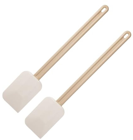 Fackelmann 9316650 Lot de 2 Maryse géante, spatule à pâtisserie, Longueur Totale 52 cm, Manche résine
